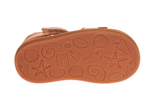 Pom d'Api Poppy Papillon Sandaal Metallic Roze  (POPPY PAPILLON) - MerkenOutlet