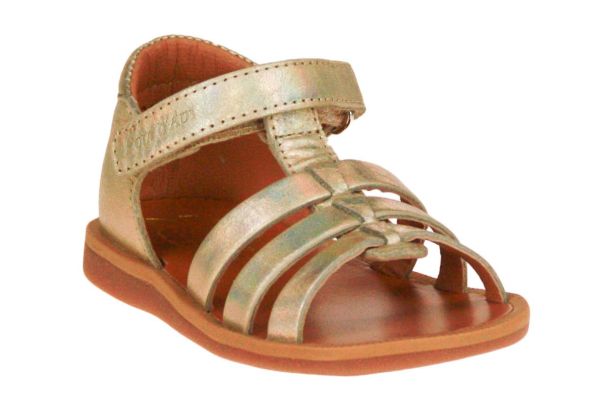 Pom d'Api Poppy Strap Sandaal Goud  (POPPY STRAP) - MerkenOutlet