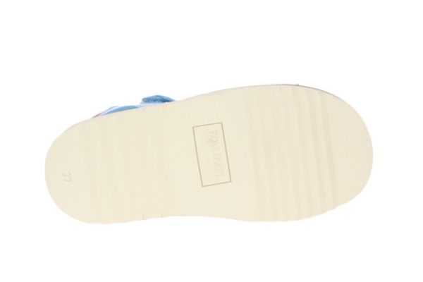 Pom d'Api Waff Jimy Sandaal Camel-Blauw  (WAFF-JIMY) - MerkenOutlet