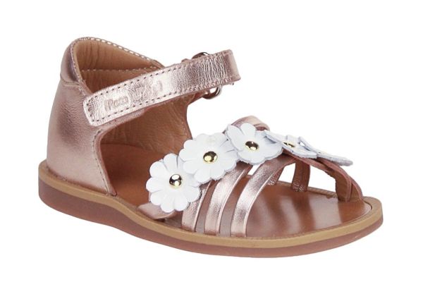 Pom d'Api Poppy Multi Flo Sandaal Metallic Roze  (POPPY MUTLI FLO) - MerkenOutlet