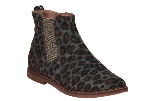 Pom d'Api City Jodzip Leopard Kaki  (CITY-JODZIP) - MerkenOutlet
