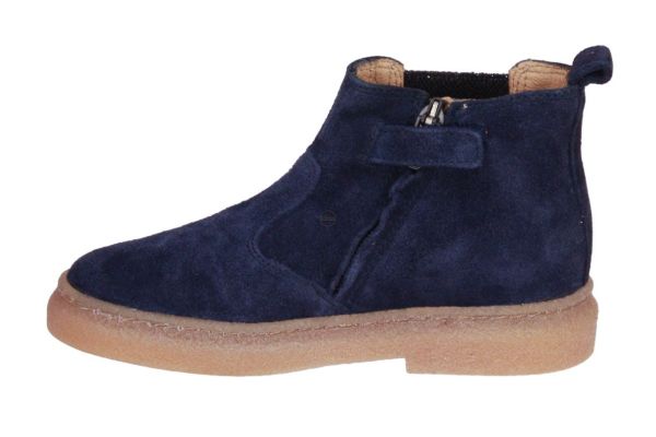 Pom d'Api Trix Jod Zip Brod Enkellaars Blauw  (TRIX JOD NAVY) - MerkenOutlet
