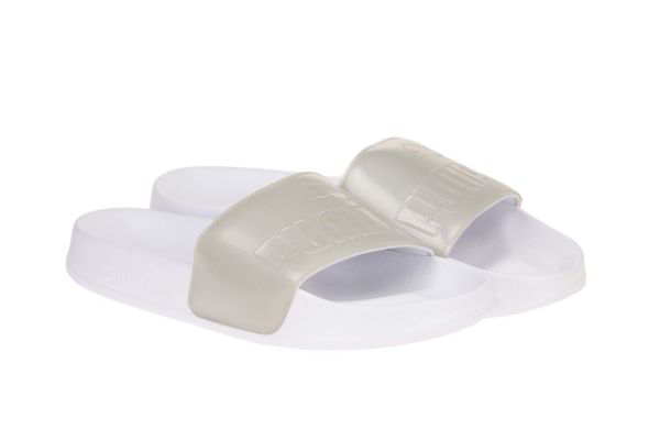 Puma Leadcat Metallic Witte Slipper  (365340-01) - MerkenOutlet