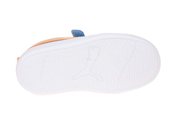 Puma Courtflex V2 V INF Blauw-Oranje  (371544-34) - MerkenOutlet