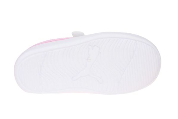 Puma Courtflex V2 V Inf Wit-Roze Sneaker  (371544-35) - MerkenOutlet