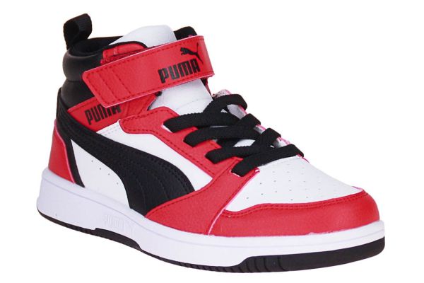 Puma Rebound V6 Mid AC+PS White-Red Sneaker  (393832-03) - MerkenOutlet