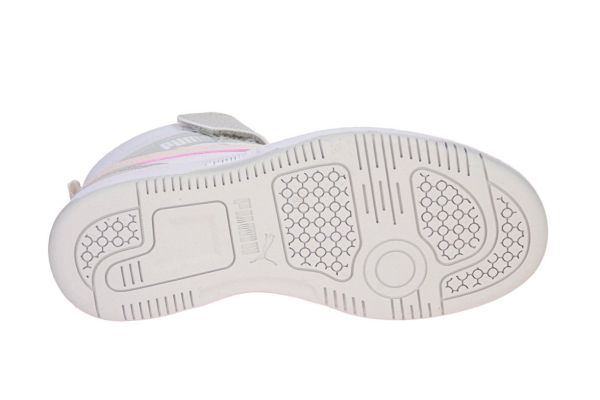 Puma Rebound V6 Mid AC+PS White-Frosty Pink-Sedate Gray Sneaker  (393832-04) - MerkenOutlet