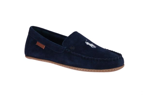 Ralph Lauren Polo Collins Blauwe Pantoffel  (RF103862) - MerkenOutlet