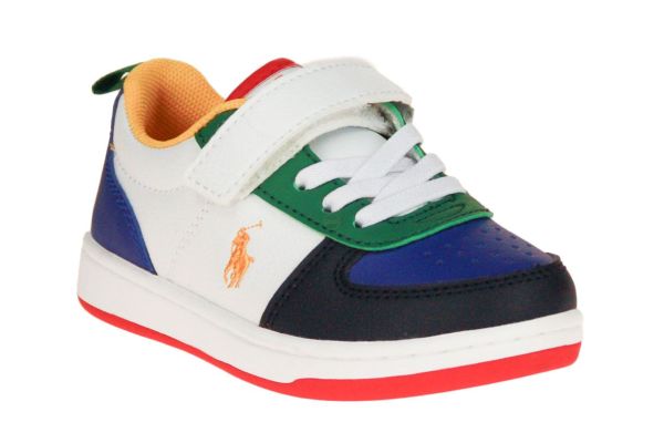 Ralph Lauren Polo Court II PS Wit-Multi  (RL00277100) - MerkenOutlet