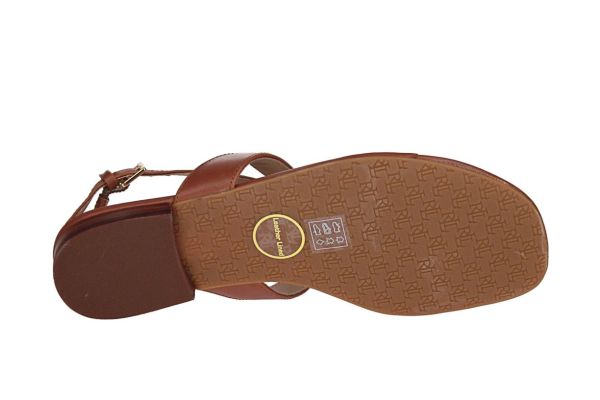 Ralph Lauren Everley Cognac Sandaal  (802959145002) - MerkenOutlet