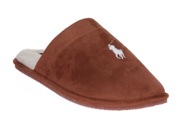 Ralph Lauren Polo Klarence Pantoffel Camel  (843981604003) - MerkenOutlet