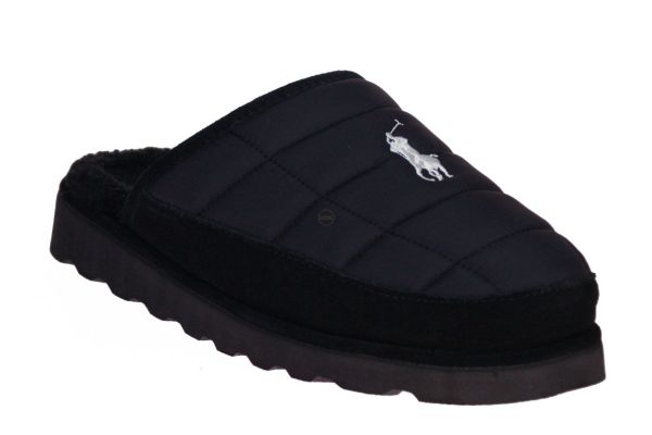 Ralph Lauren Polo Reade Scuff II Pantoffel Zwart  (843981610001) - MerkenOutlet