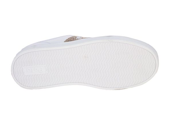 Ralph Lauren Frazier Sneaker Wit-Goud  (RL03479102) - MerkenOutlet