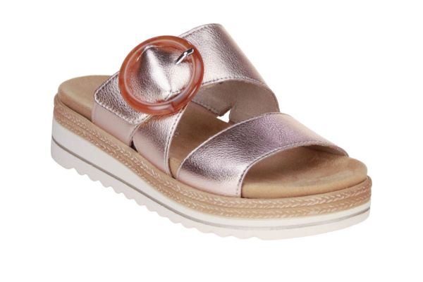 Remonte Slipper Metallic Roze  (D0Q51-90) - MerkenOutlet