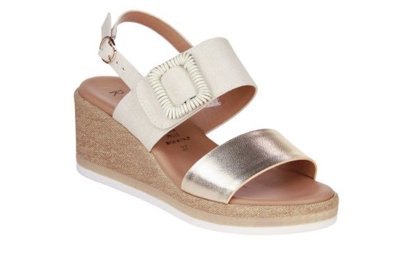 Repo Goud-Beige Sandaal  (53289-E6 Platino) - MerkenOutlet