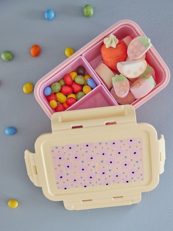 Rice Plastic Lunchbox Flowers  (BXLUN-FLOW) - MerkenOutlet