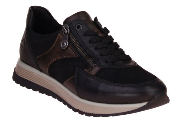 Rieker Sneaker Zwart G-leest  (49010-00) - MerkenOutlet