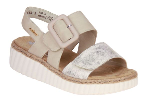 Rieker Sandaal Beige G-leest  (69260-60) - MerkenOutlet
