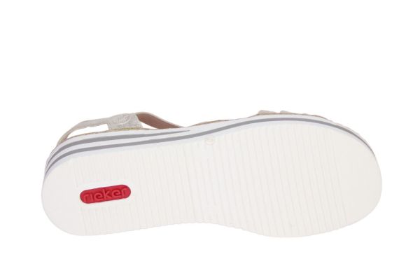 Rieker Beige Sandaal  (V0245-60) - MerkenOutlet