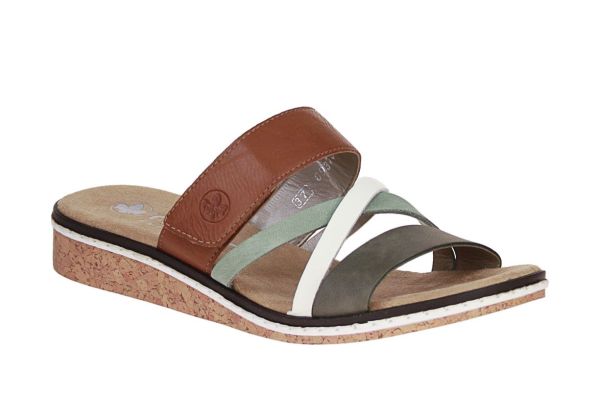 Rieker Cognac-Kaki Slipper  (V3652-91) - MerkenOutlet