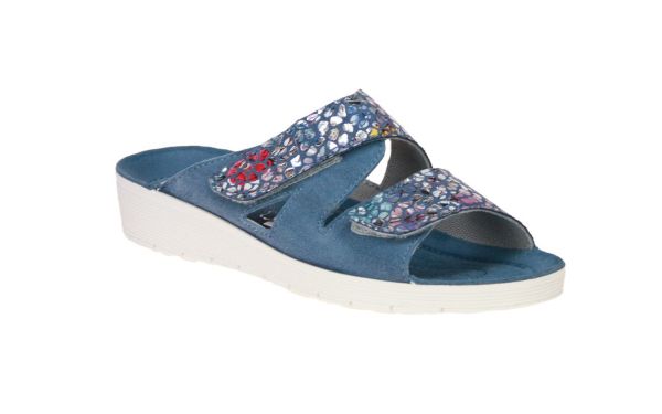 Rohde Jeans Blauwe Slipper  (1403-55) - MerkenOutlet