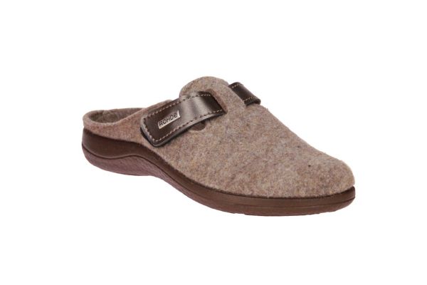 Rohde Beige Pantoffel Uitneembaar Voetbed  (6549-17) - MerkenOutlet