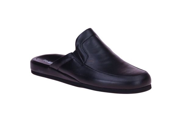 Rohde Zwarte Pantoffel Parketzool  (6607-90) - MerkenOutlet