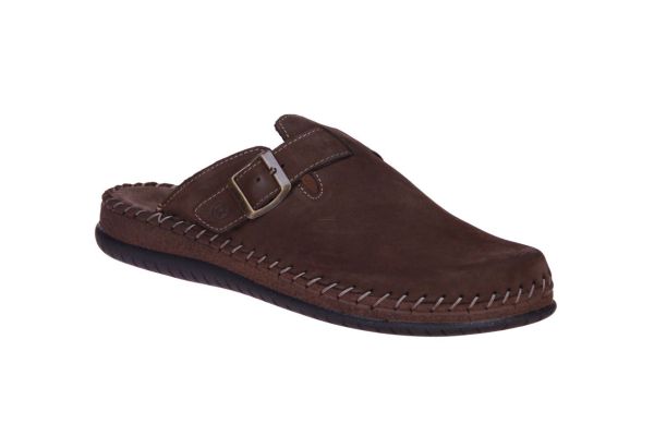 Rohde Bruin Nubuck Pantoffel  (6794-72) - MerkenOutlet