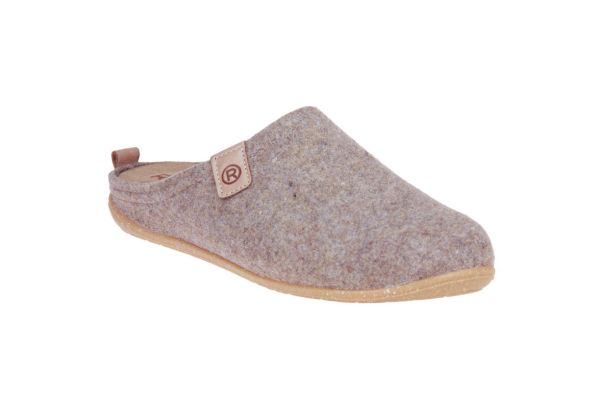 Rohde Beige Pantoffel Wol  (6860-18) - MerkenOutlet