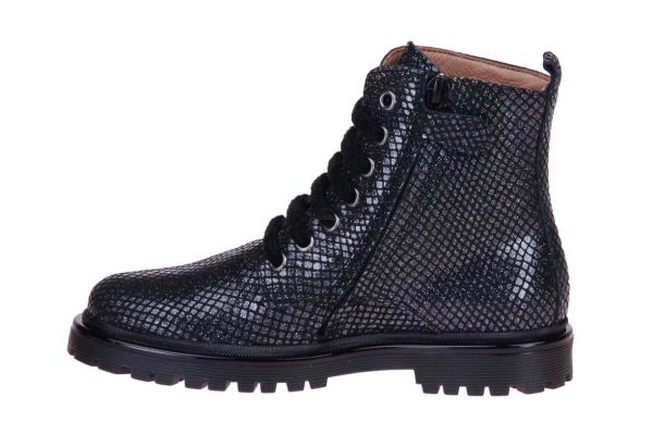 Romagnoli Zwart Metallic Veterboot  (6750-501) - MerkenOutlet