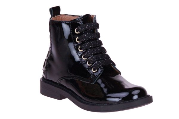Romagnoli Zwarte Veterboot Lak  (8344R001) - MerkenOutlet