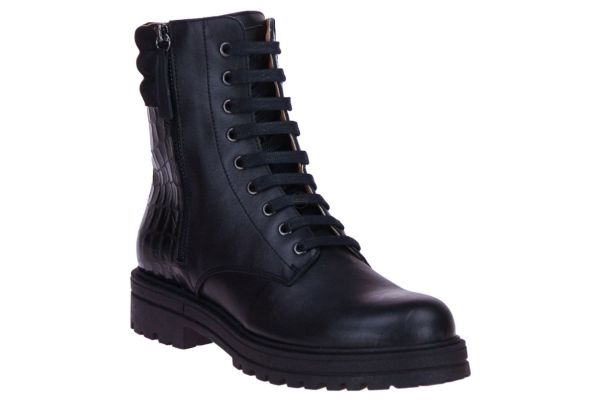 Romagnoli Zwarte Veterboot  (8900R501) - MerkenOutlet