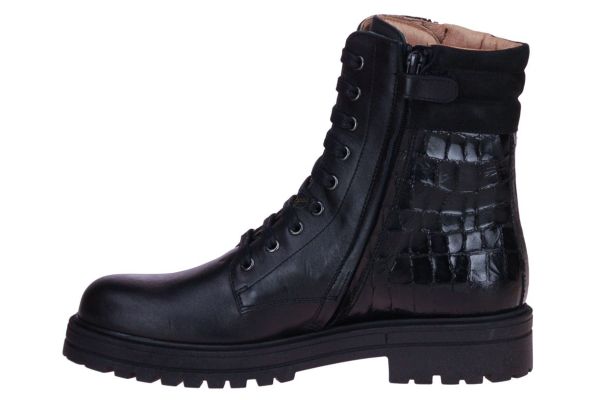 Romagnoli Zwarte Veterboot  (8900R501) - MerkenOutlet