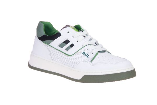 Romagnoli Wit-Groene Sneaker  (9840R-826) - MerkenOutlet