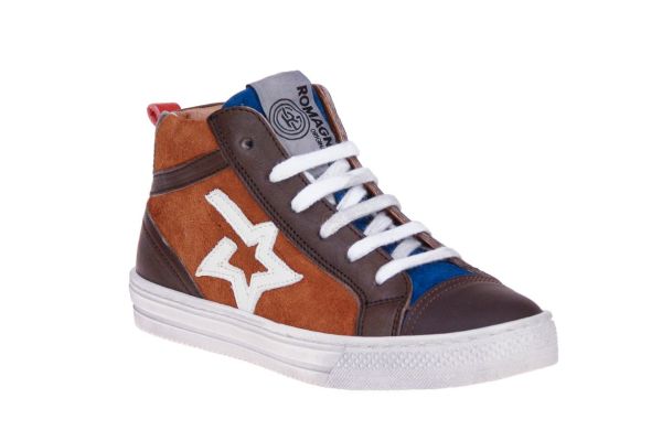 Romagnoli Cognac-Bruine Sneaker  (1513-638) - MerkenOutlet