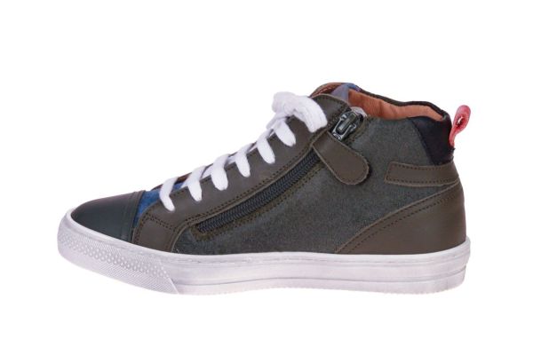 Romagnoli Kaki Hoge Sneaker  (1513-768) - MerkenOutlet