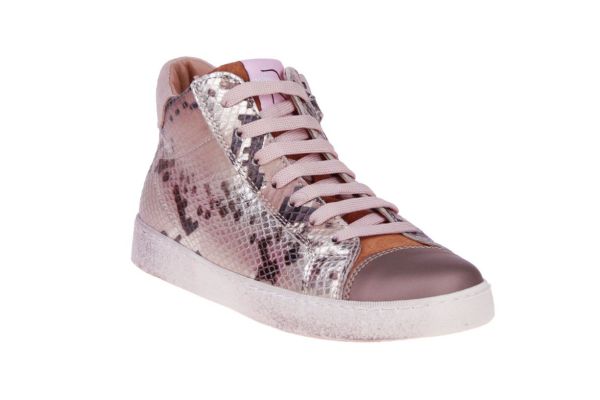 Romagnoli Beige Hoge Sneaker Slangenprint  (1762-311) - MerkenOutlet