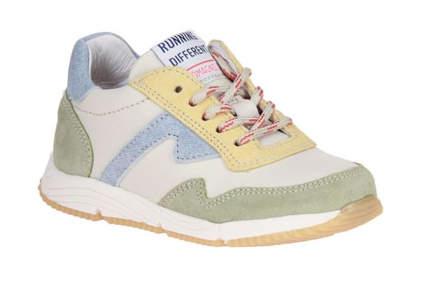 Romagnoli Beige-Groene Sneaker  (6112R-228) - MerkenOutlet