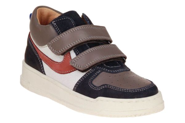 Romagnoli Velcroschoen Taupe-Blauw  (7380R-326) - MerkenOutlet