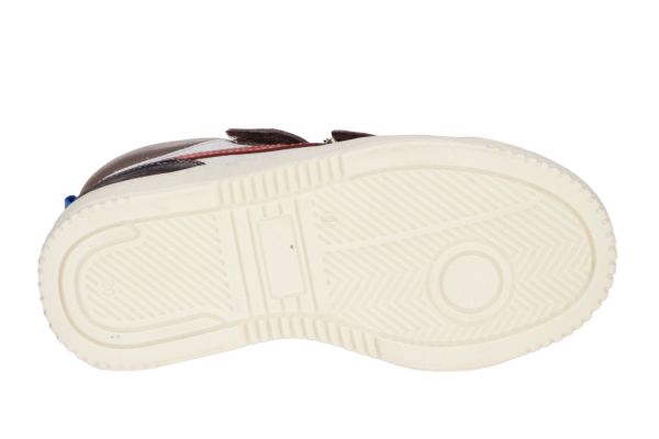 Romagnoli Velcroschoen Taupe-Blauw  (7380R-326) - MerkenOutlet