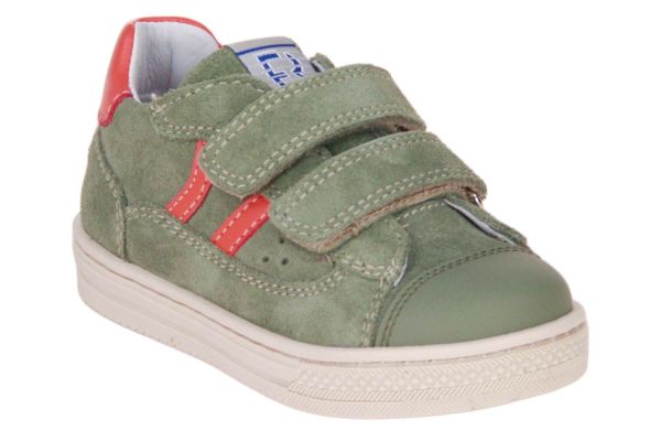 Romagnoli Velcroschoen Groen-Oranje  (8223-F084) - MerkenOutlet