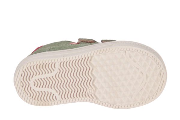 Romagnoli Velcroschoen Groen-Oranje  (8223-F084) - MerkenOutlet