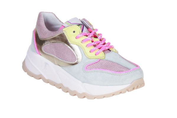 Romagnoli Sneaker Licht Blauw-Goud  (8637-R016) - MerkenOutlet