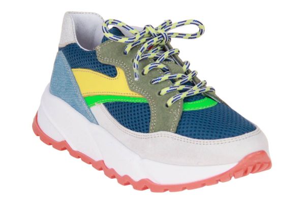 Romagnoli Sneaker Blauw-Groen  (8638-R050) - MerkenOutlet