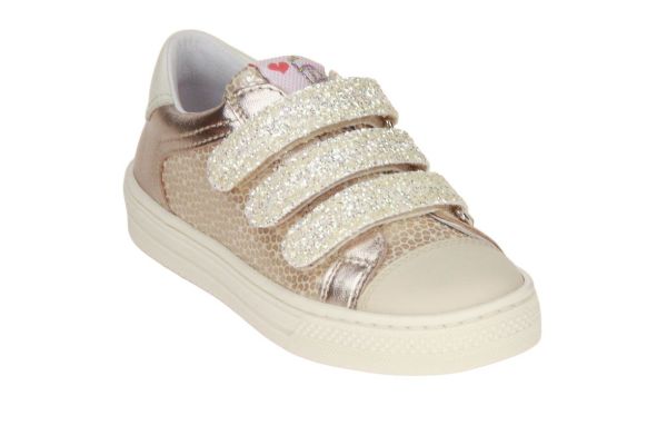 FR Beige-Gouden Velcroschoen  (8651-F024) - MerkenOutlet