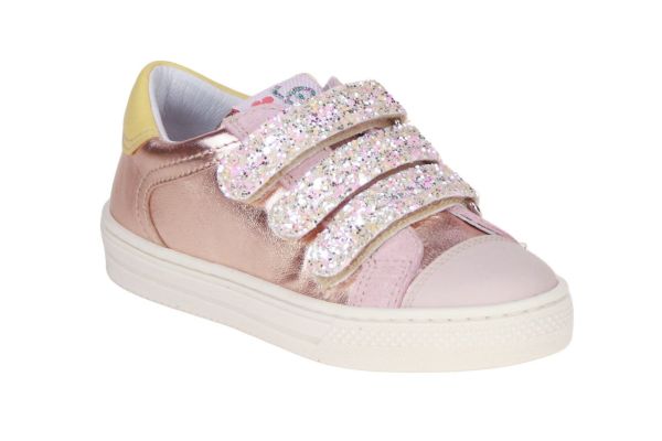 Romagnoli Velcroschoen Metallic Roze  (8651-F071) - MerkenOutlet