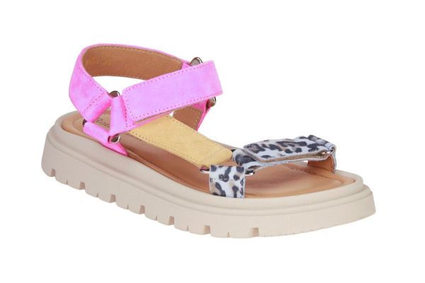 Romagnoli Sandaal Roze-Leopard  (8950-R018) - MerkenOutlet