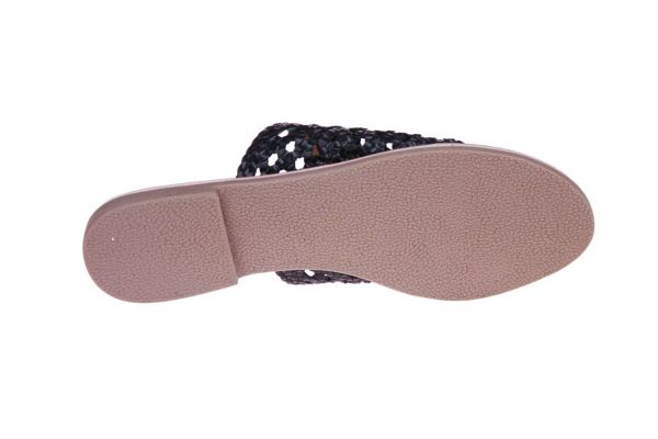 Salt+Umber Baja Zwarte Slipper  (BAJA-01) - MerkenOutlet