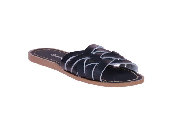 Salt Water Sandals Retro Slide Zwarte Slipper  (6606) - MerkenOutlet