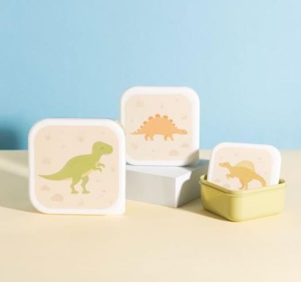 Sass & Belle Desert Dino Lunch Boxes - Set Of 3  (MAXI061) - MerkenOutlet
